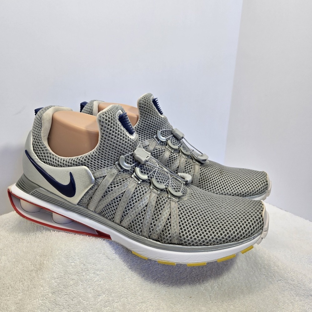 Nike Shox Gravity Bred Running Shoes AR1999-046 Men Size 11.5 Silver Metallic